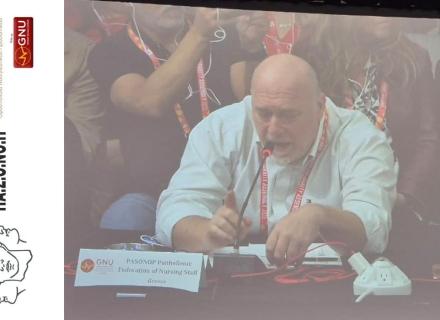 Η ΠΑ.Σ.Ο.ΝΟ.Π. ΣΤΗΝ ΠΑΓΚΟΣΜΙΑ ΣΥΝΕΛΕΥΣΗ ΤΗΣ GLOBAL NURSES UNITED (GNU)